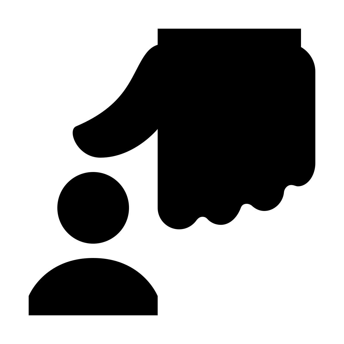 material filled style oppression icon