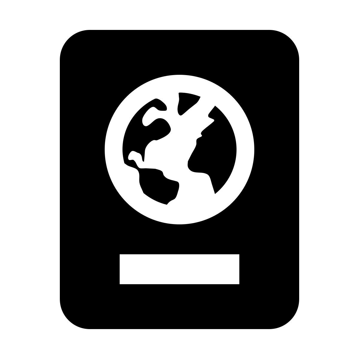material filled style pasaporte icon