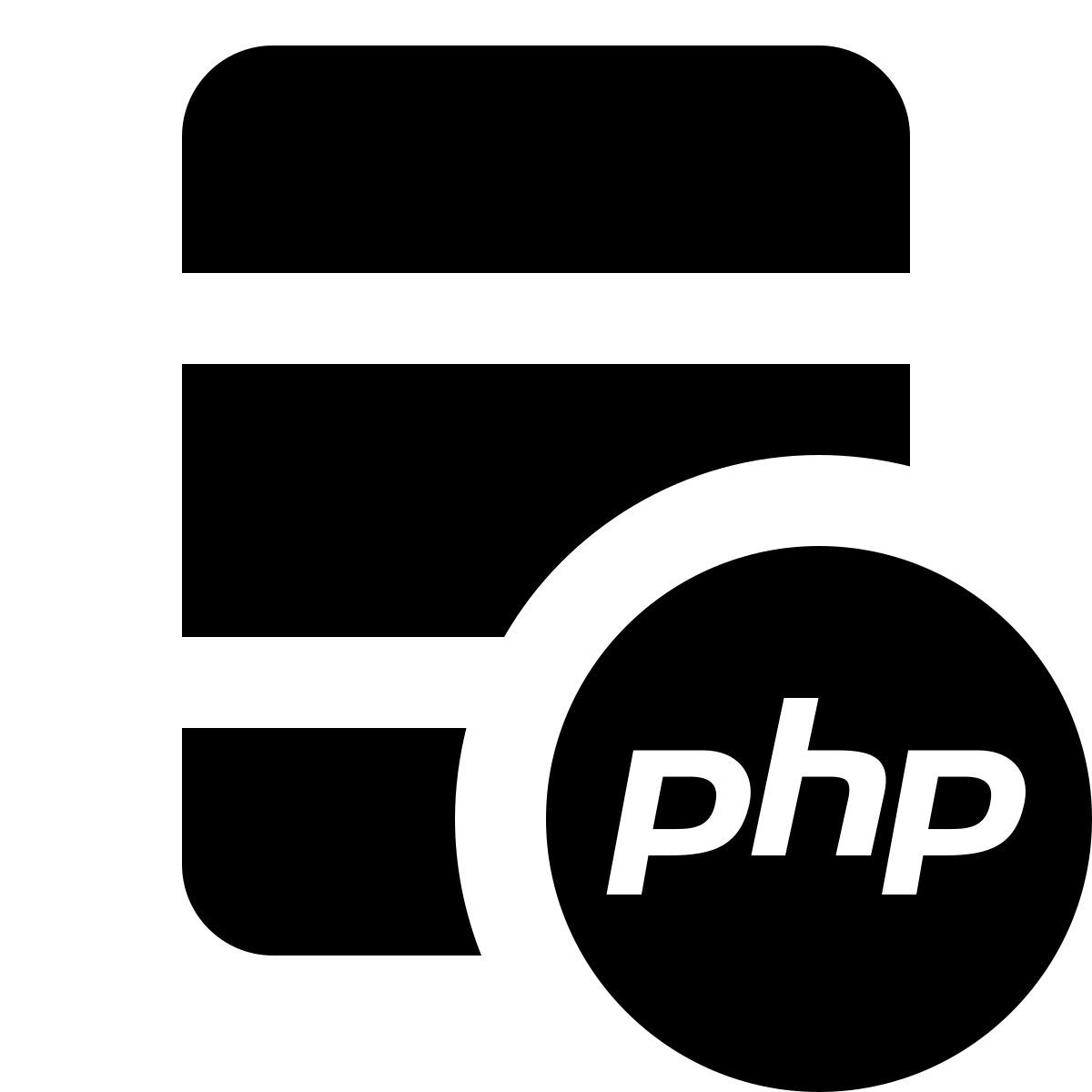 material filled style server php icon