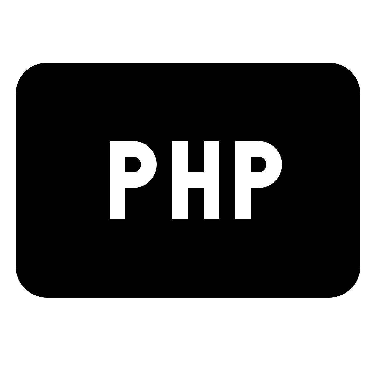 material filled style php icon
