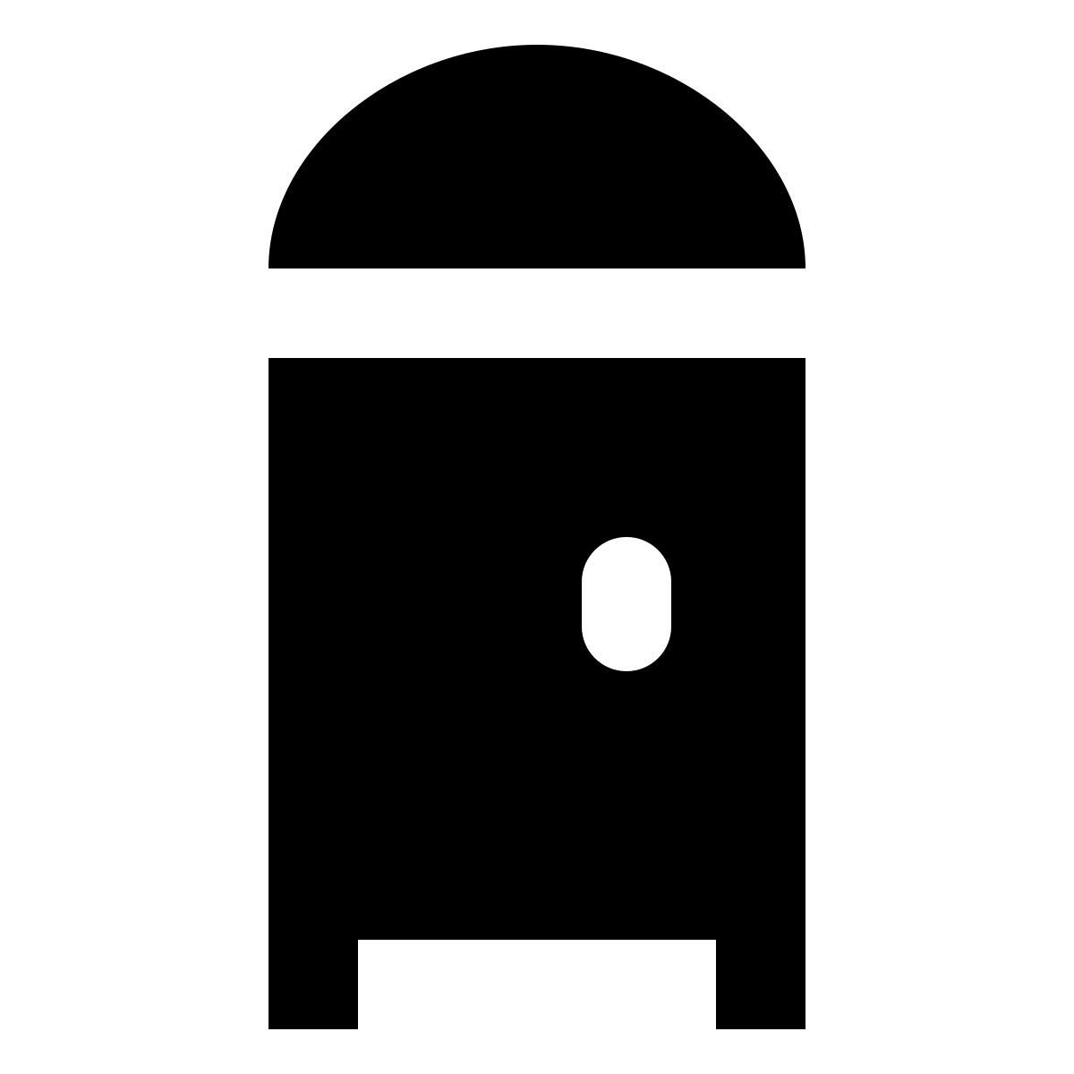 material filled style 이동식 화장실 icon