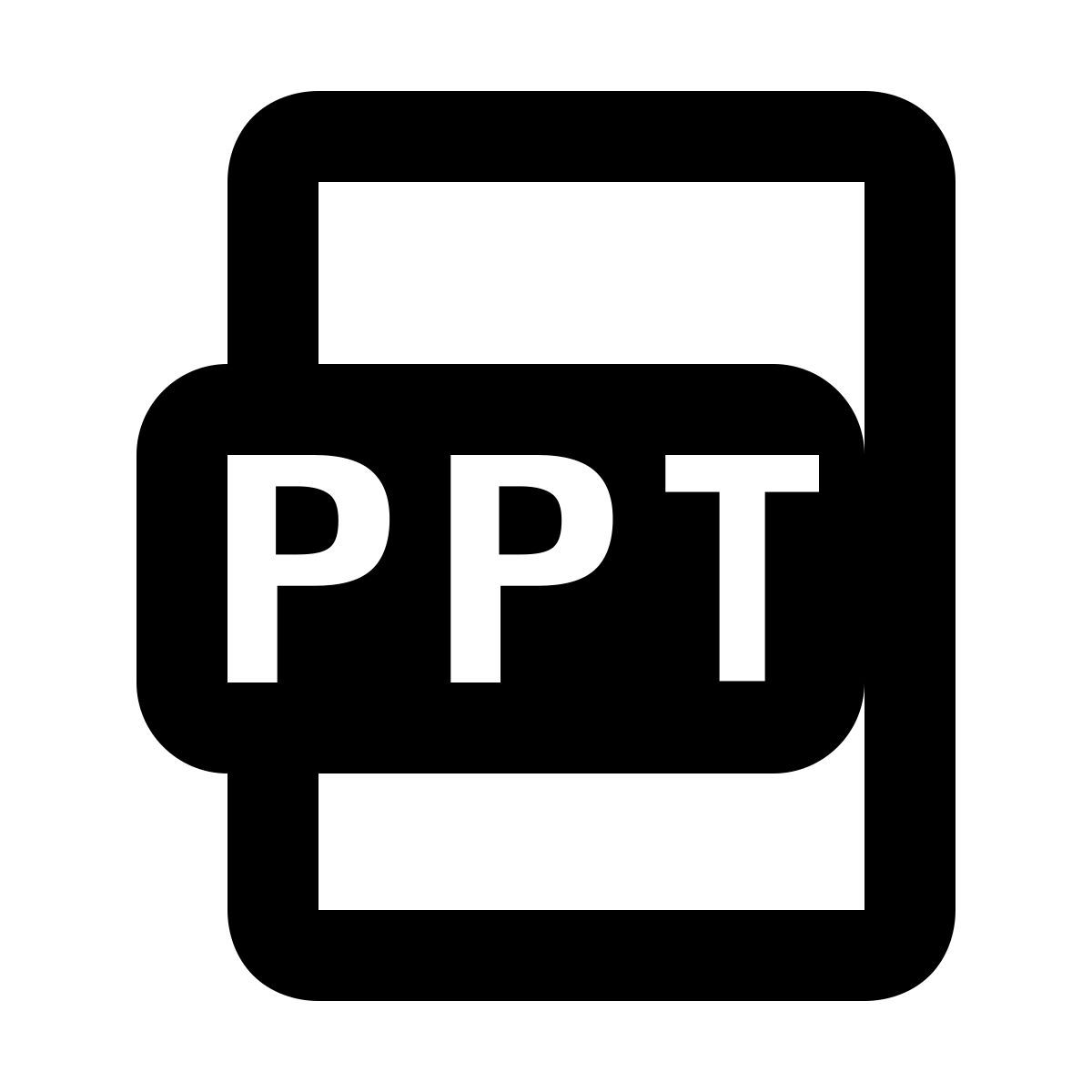 material filled style ppt icon