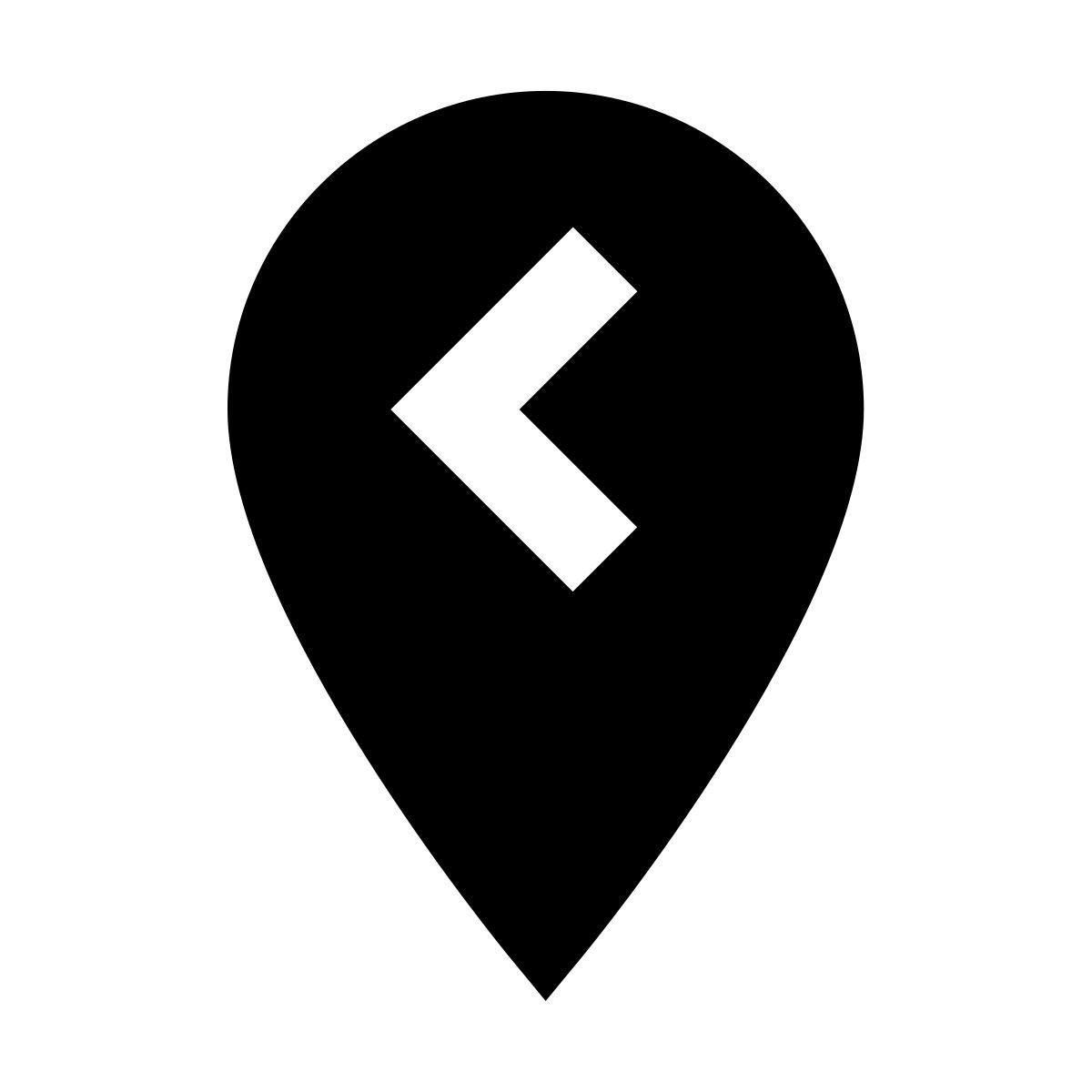 material filled style previous location icon