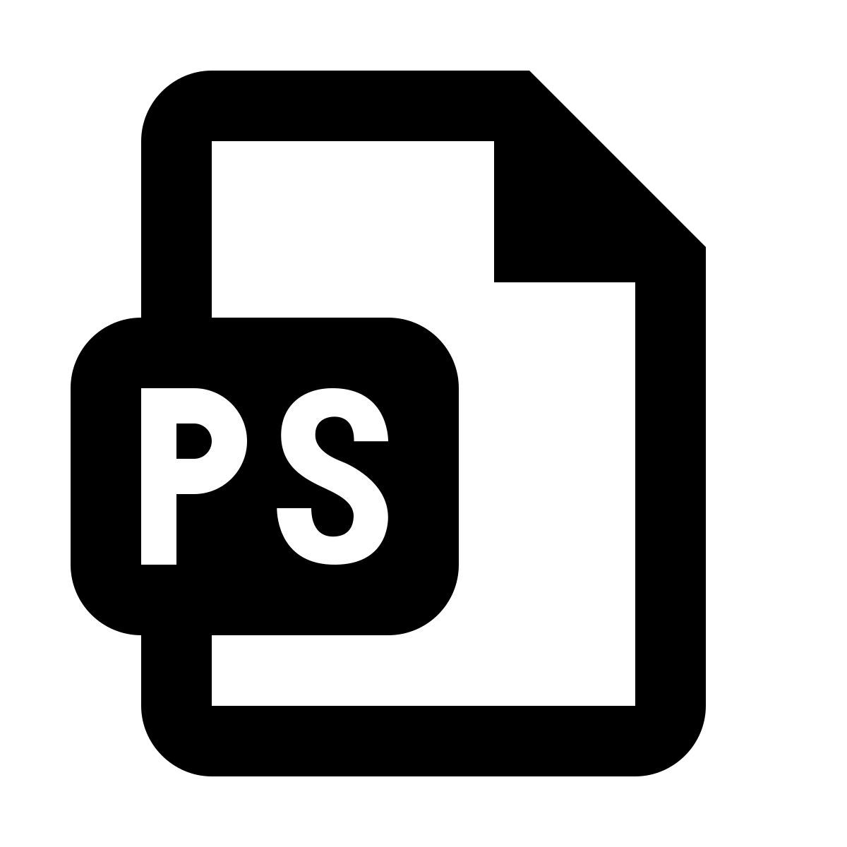 material filled style ps icon