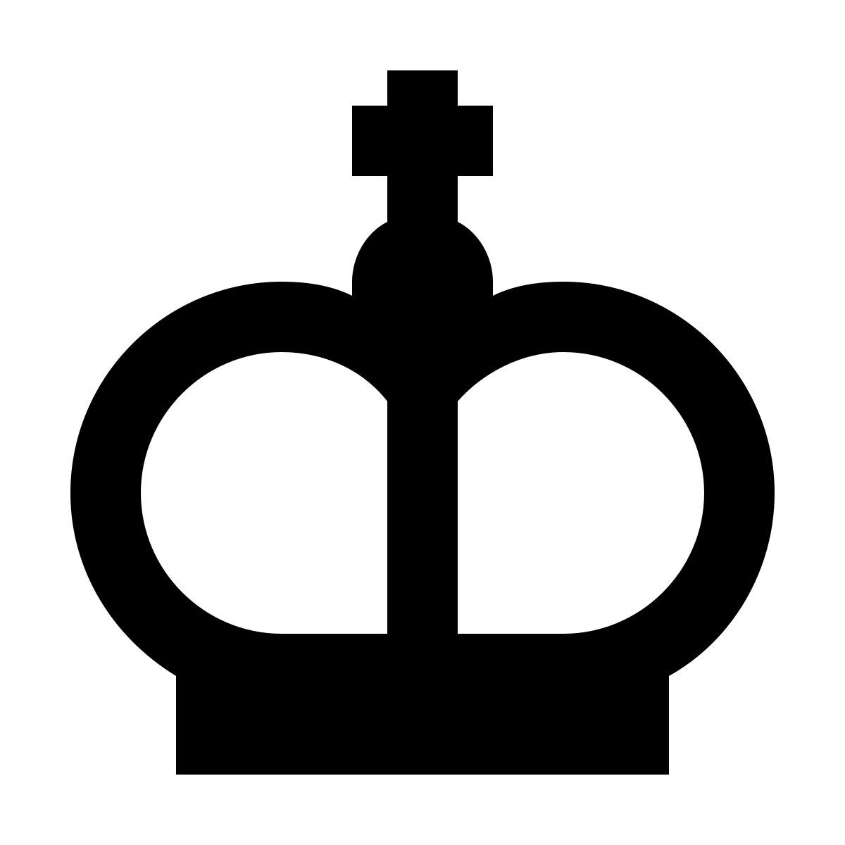 material filled style reina del reino unido icon