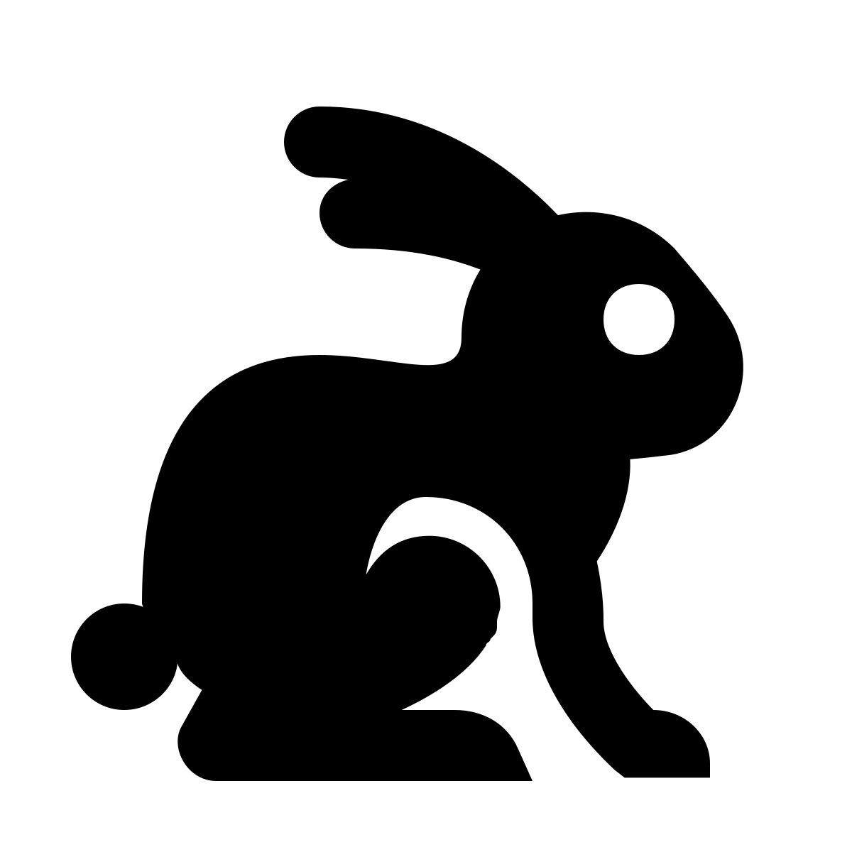 material filled style conejo icon