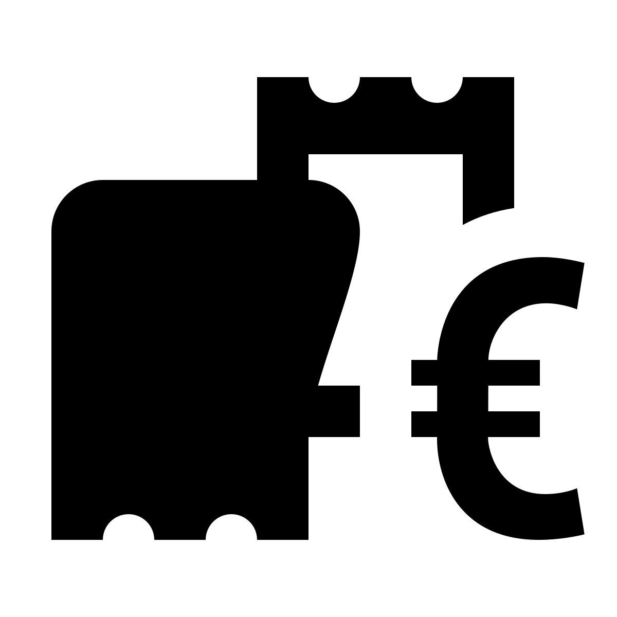 material filled style 收到欧元 icon