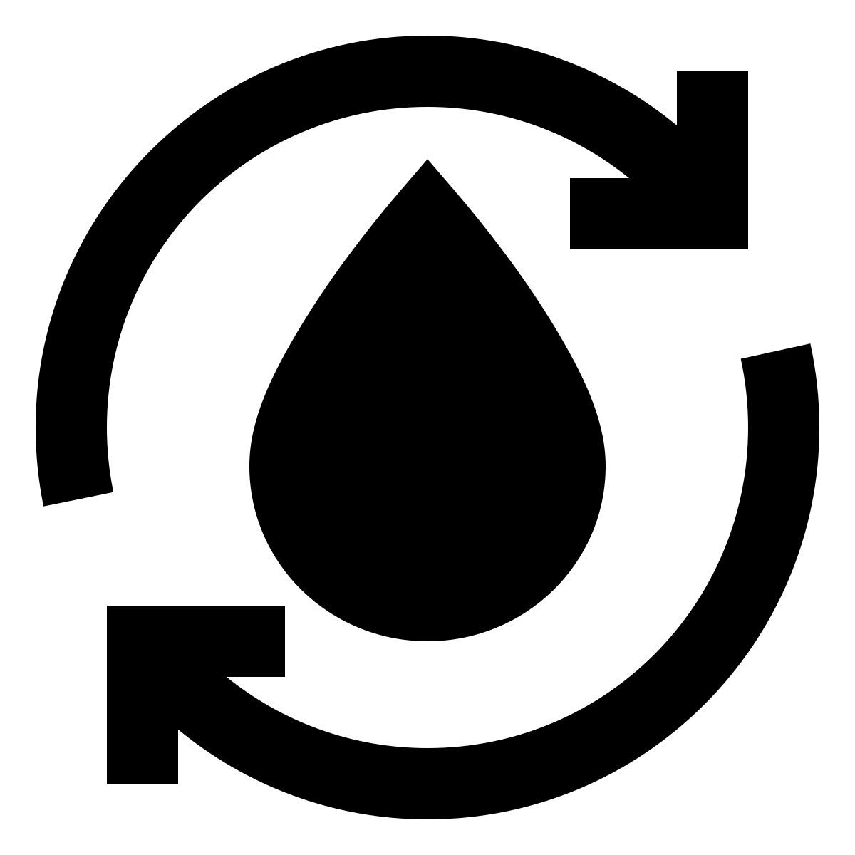 material filled style agua reciclada icon