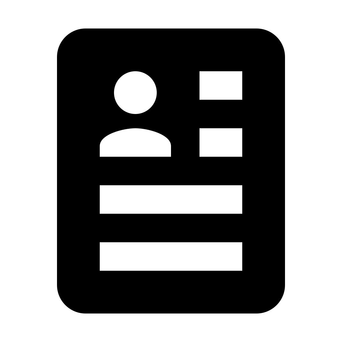 material filled style resume icon