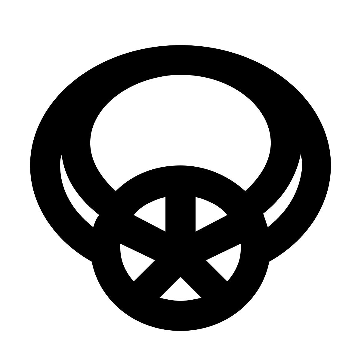 material filled style bague vue avant icon