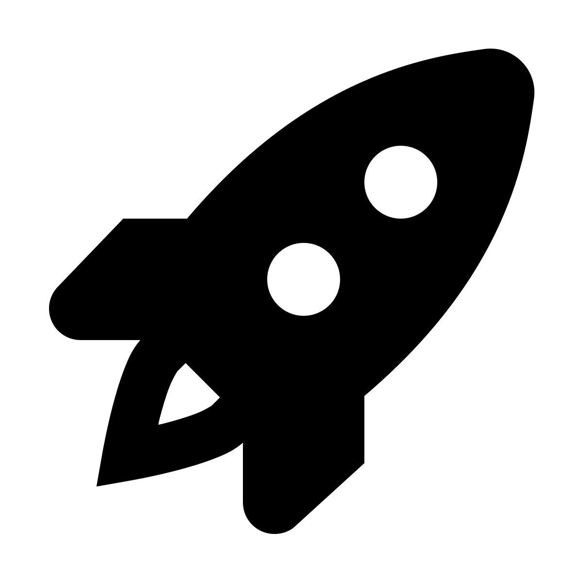 material filled style fusée icon