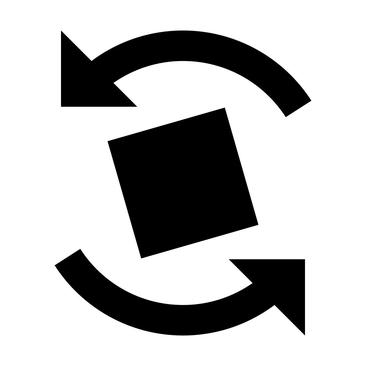 material filled style rotate counterclockwise icon