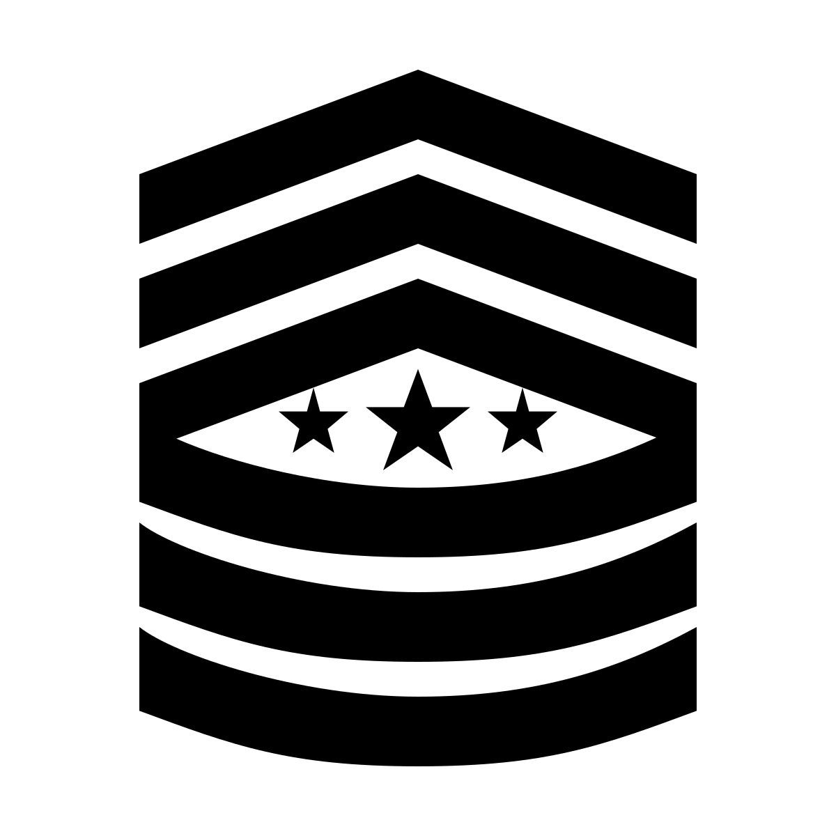 material filled style sergeant major of army sma icon
