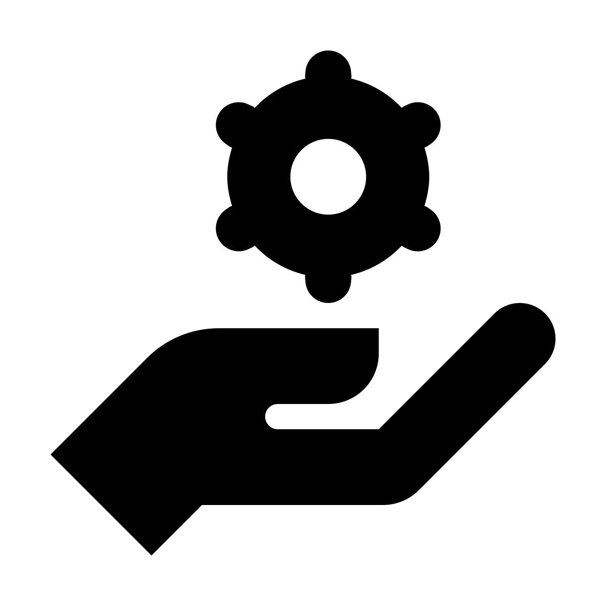 material filled style service icon