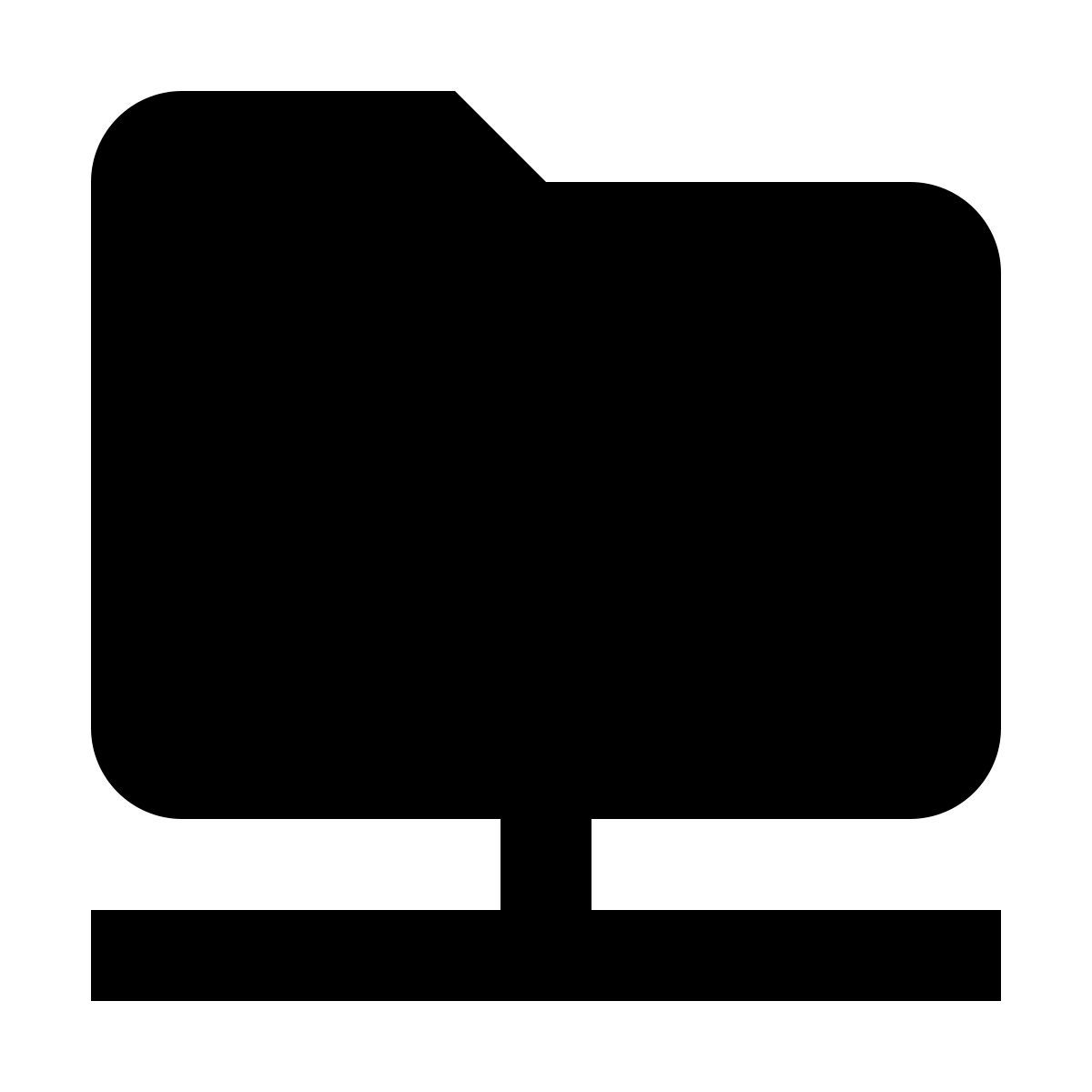 material filled style 공유 된 폴더 icon