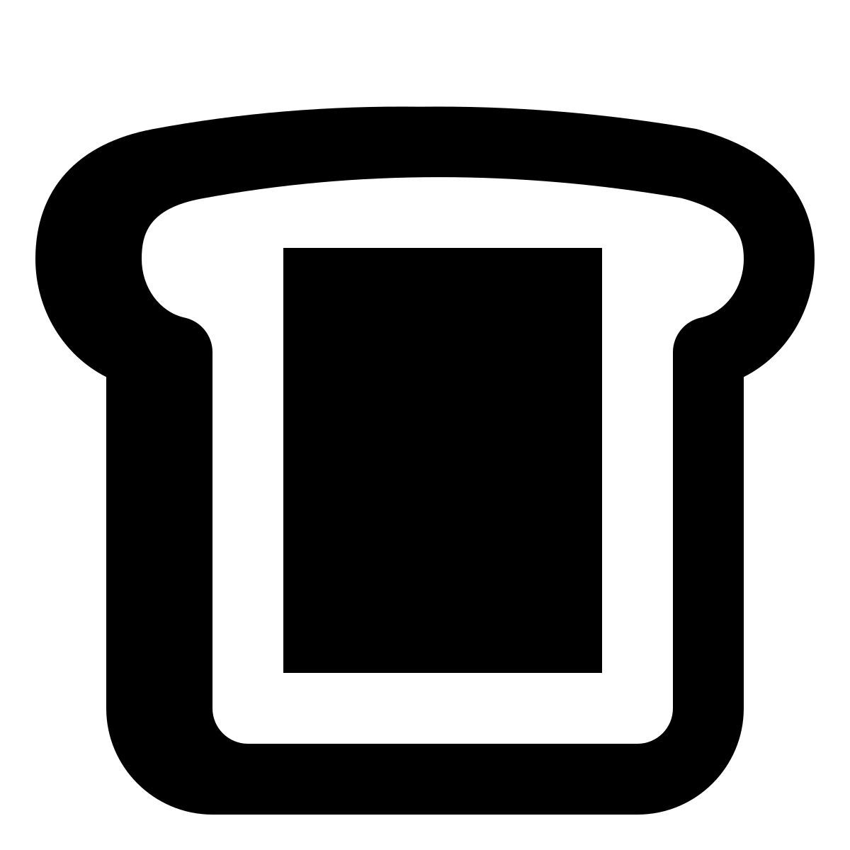 material filled style 아침 식사 icon