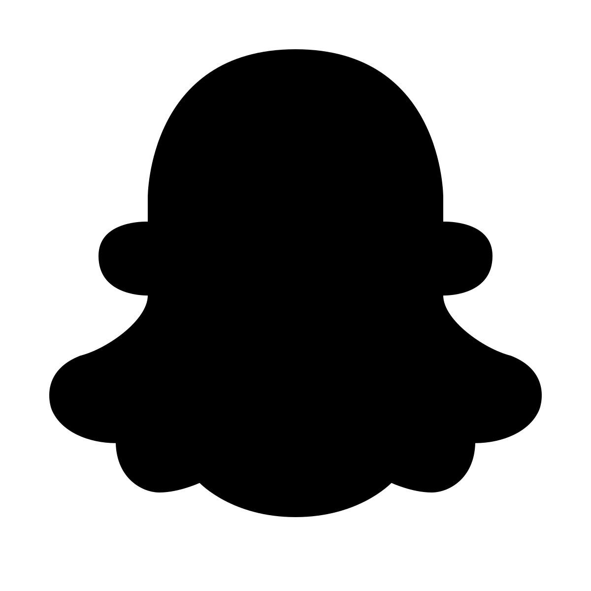 material filled style snapchat icon