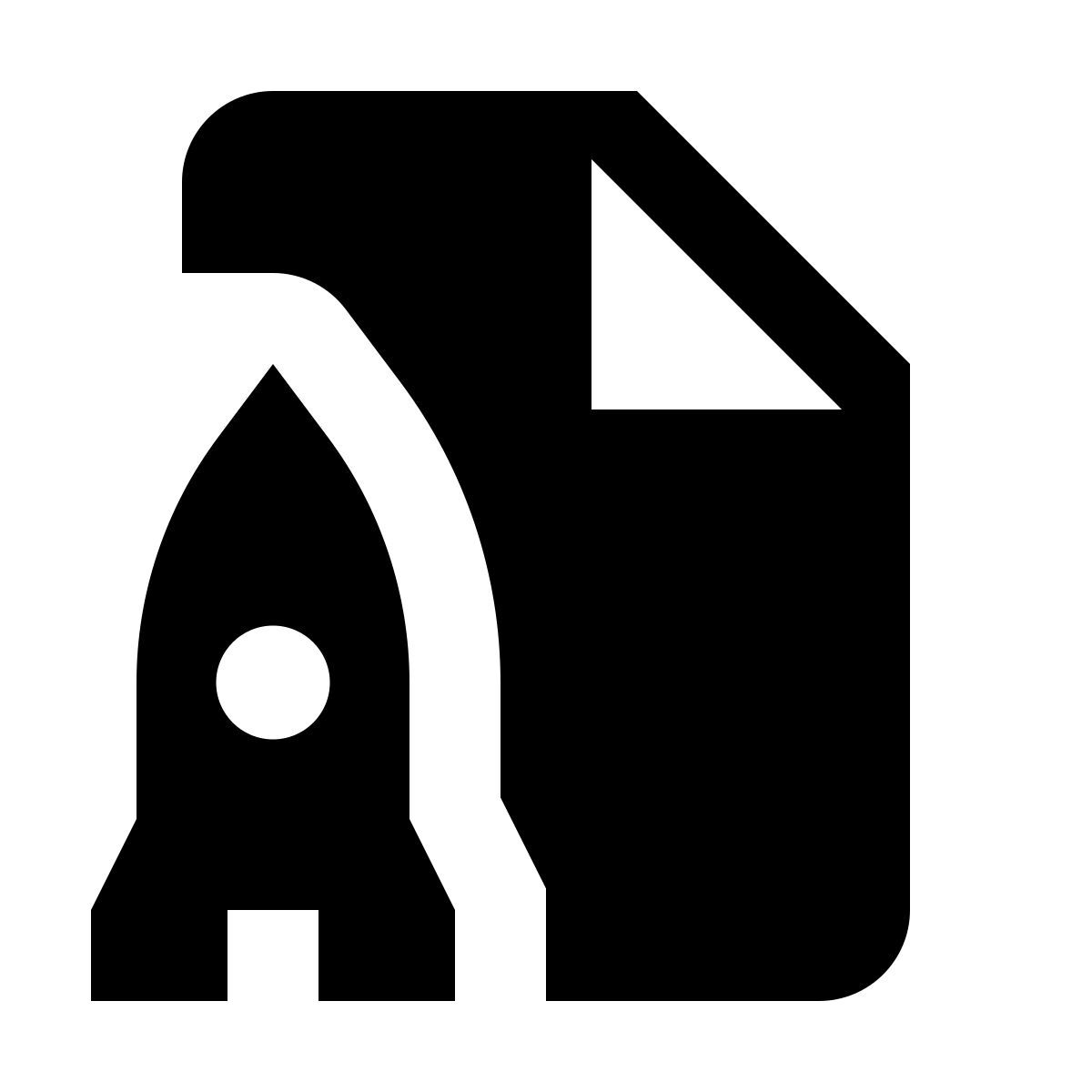 material filled style spaceship launch documentation icon