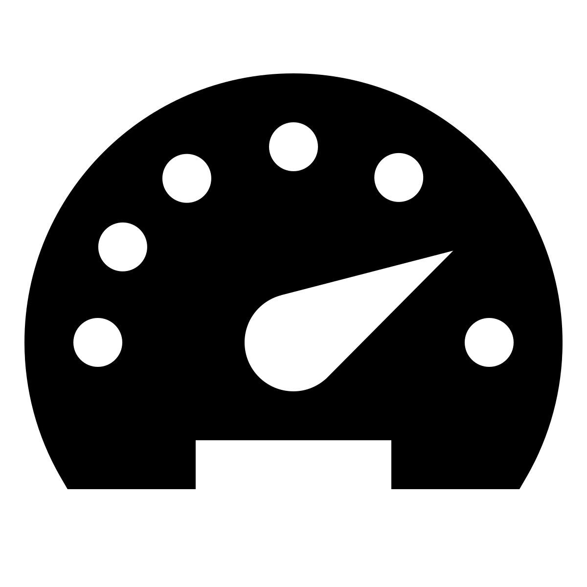 material filled style tacho icon