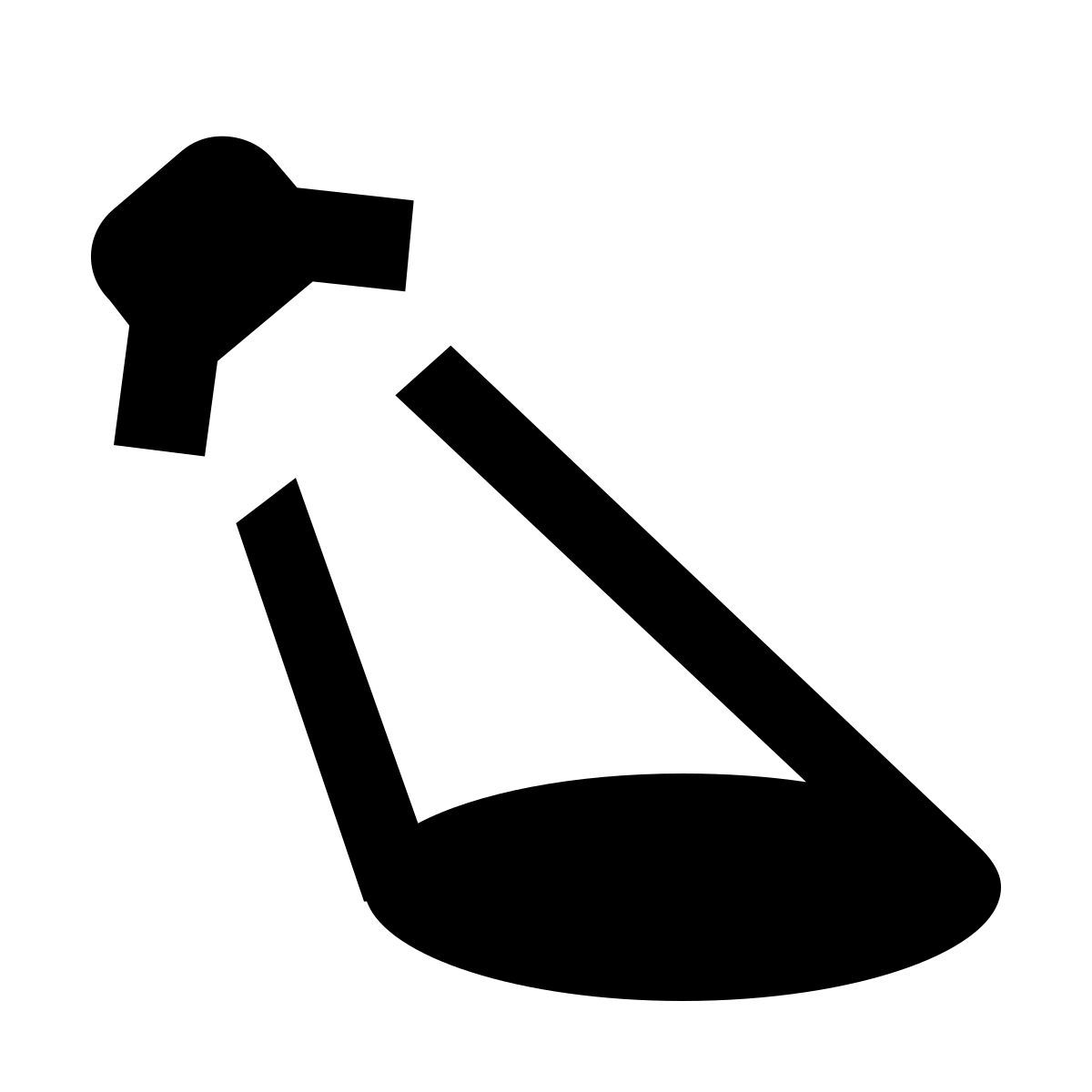 material filled style scheinwerfer icon