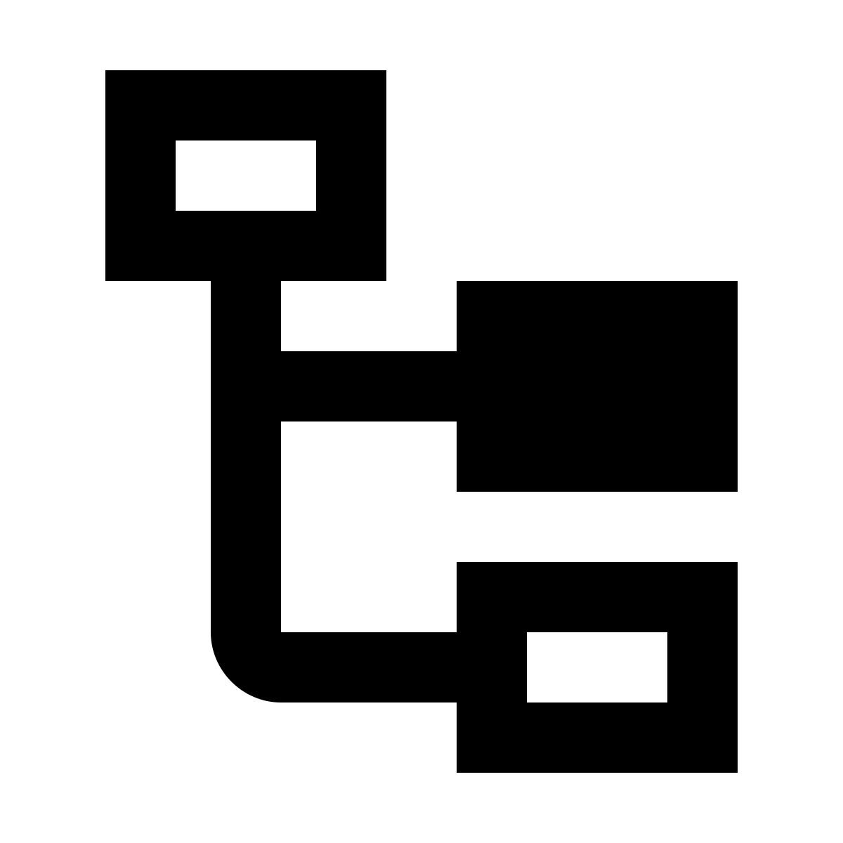 material filled style 堆积的组织结构图突出显示第一个节点 icon