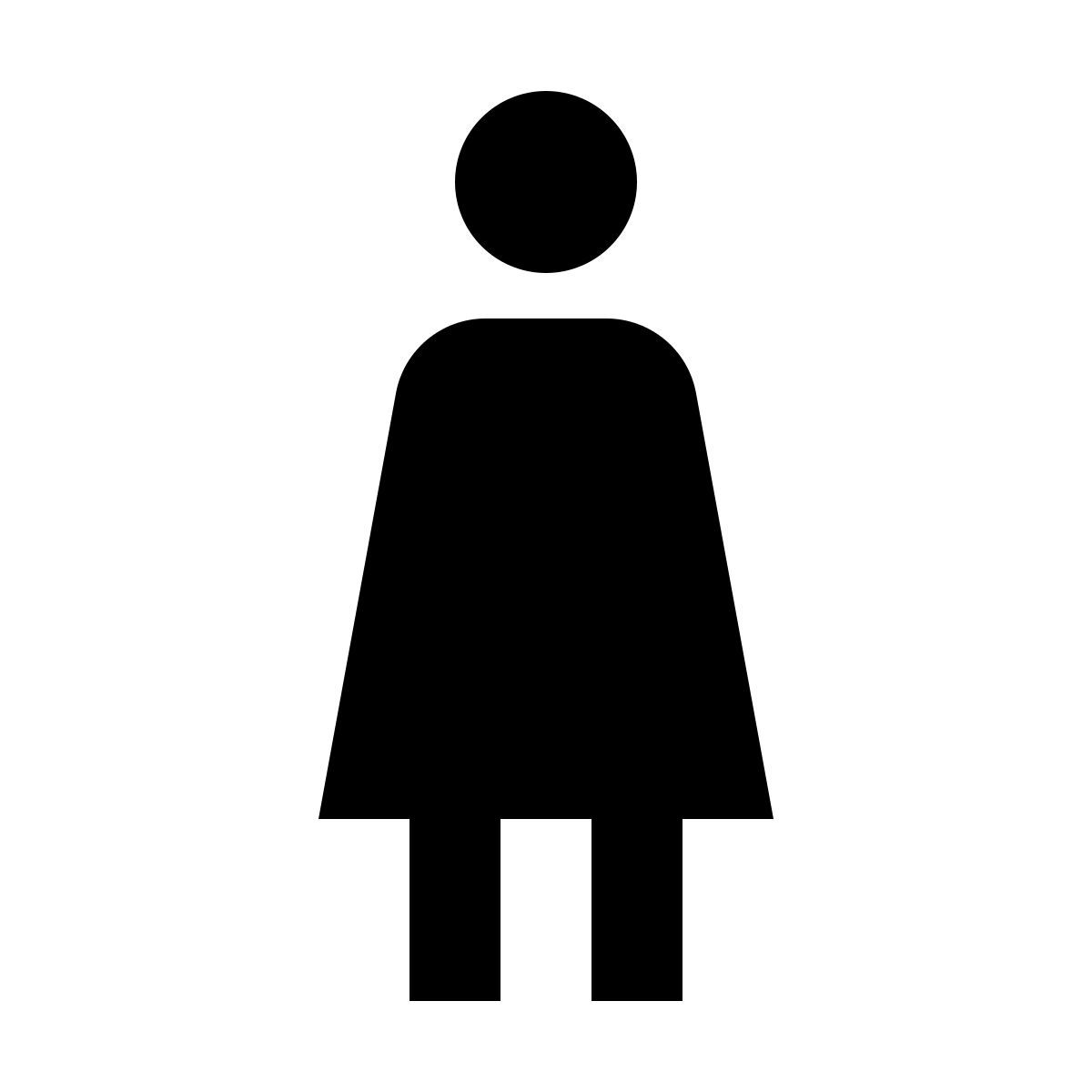 material filled style donna in piedi icon