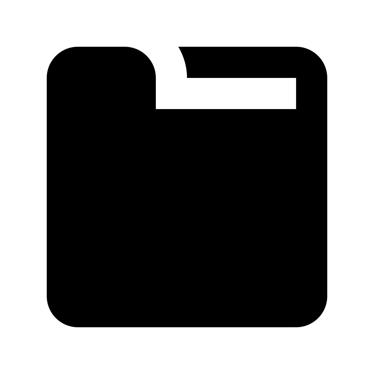 material filled style lengüeta icon