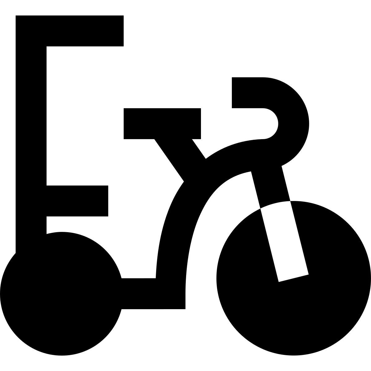 material filled style bicitaxi icon