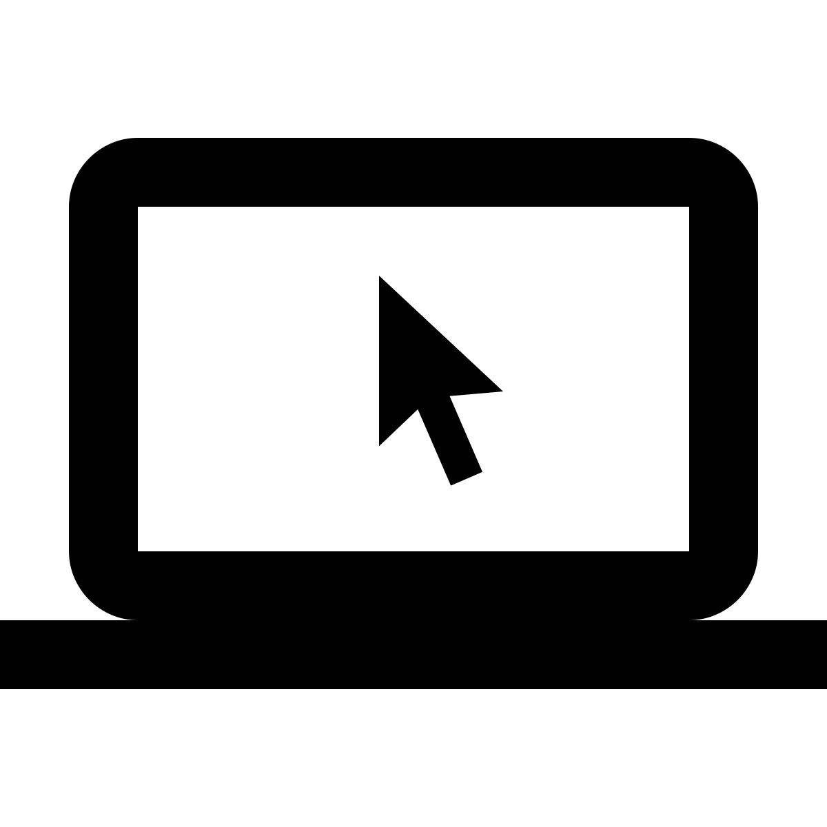 material filled style 휴대용 퍼스널 컴퓨터 icon