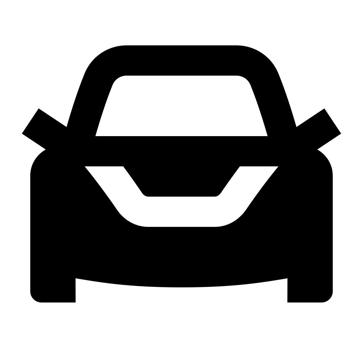 material filled style 테슬라 모델 3 icon