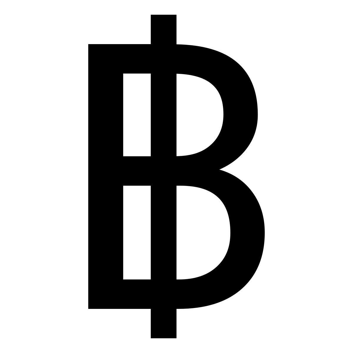 material filled style baht tailandés icon