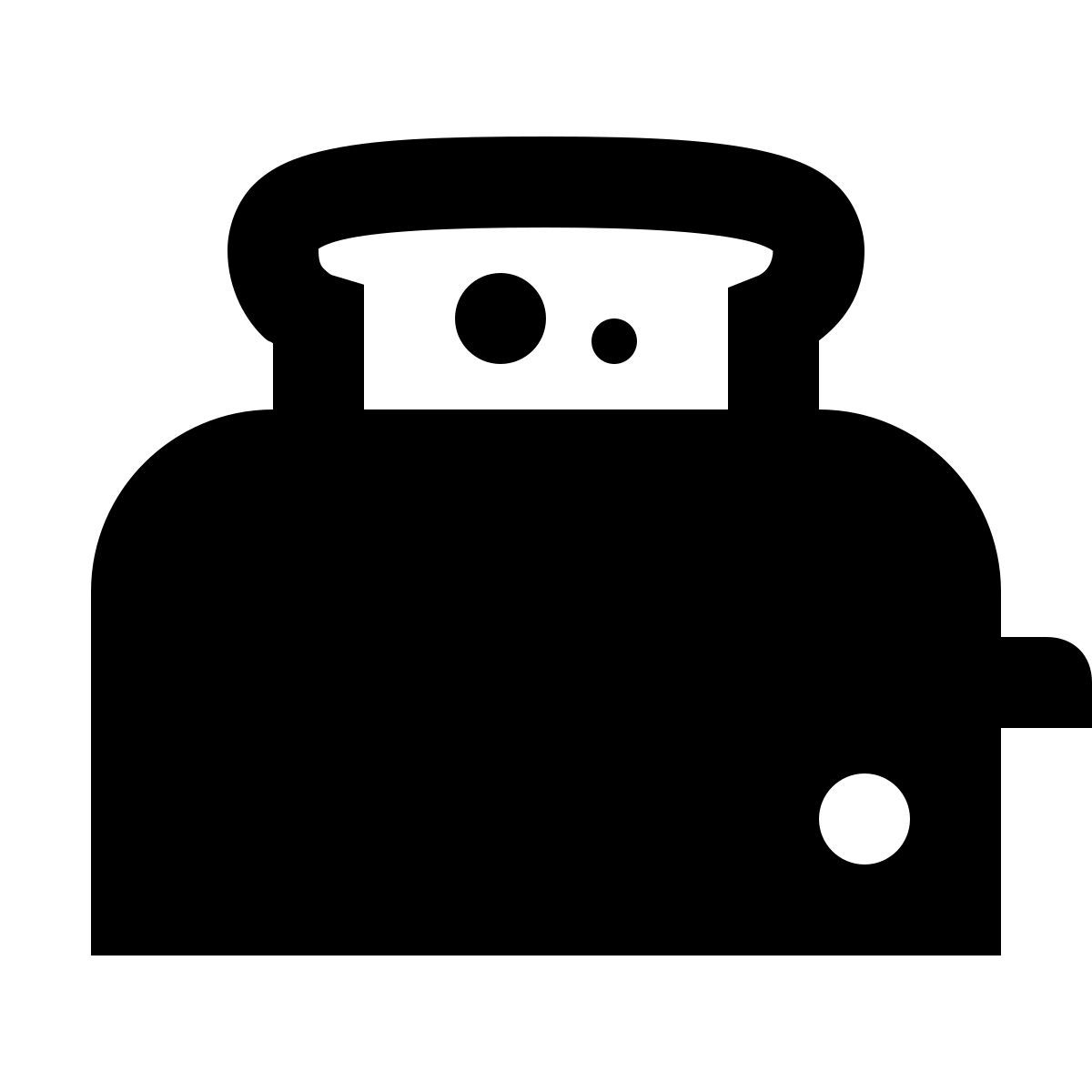 material filled style toaster icon