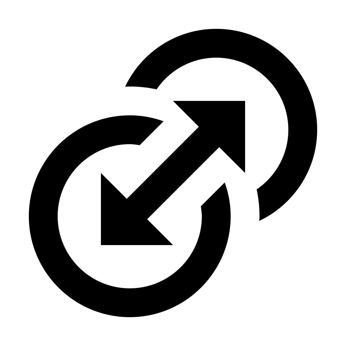 material filled style 두 방향을 전환 icon