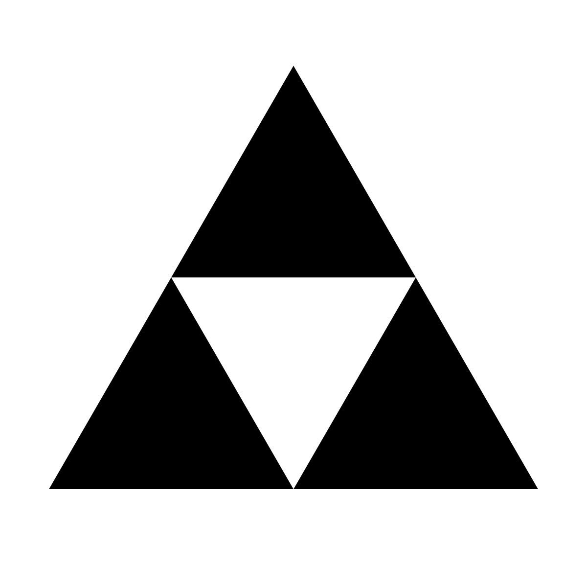 material filled style triforce icon