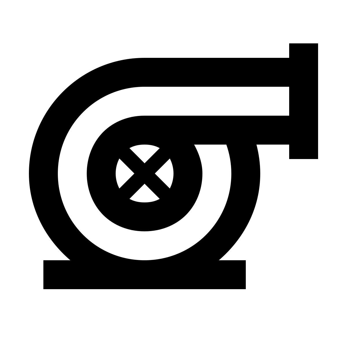 material filled style turbocompressor icon