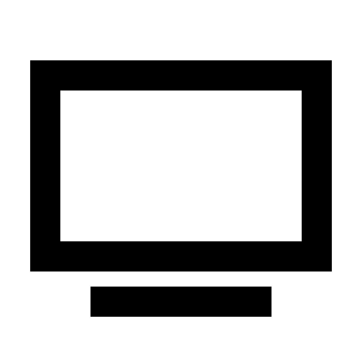 material filled style tv icon
