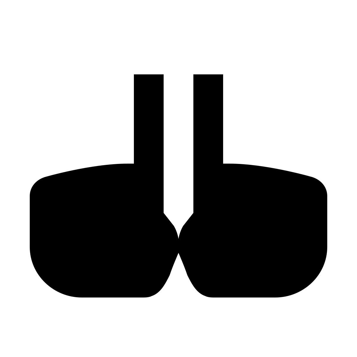 material filled style dos manos icon