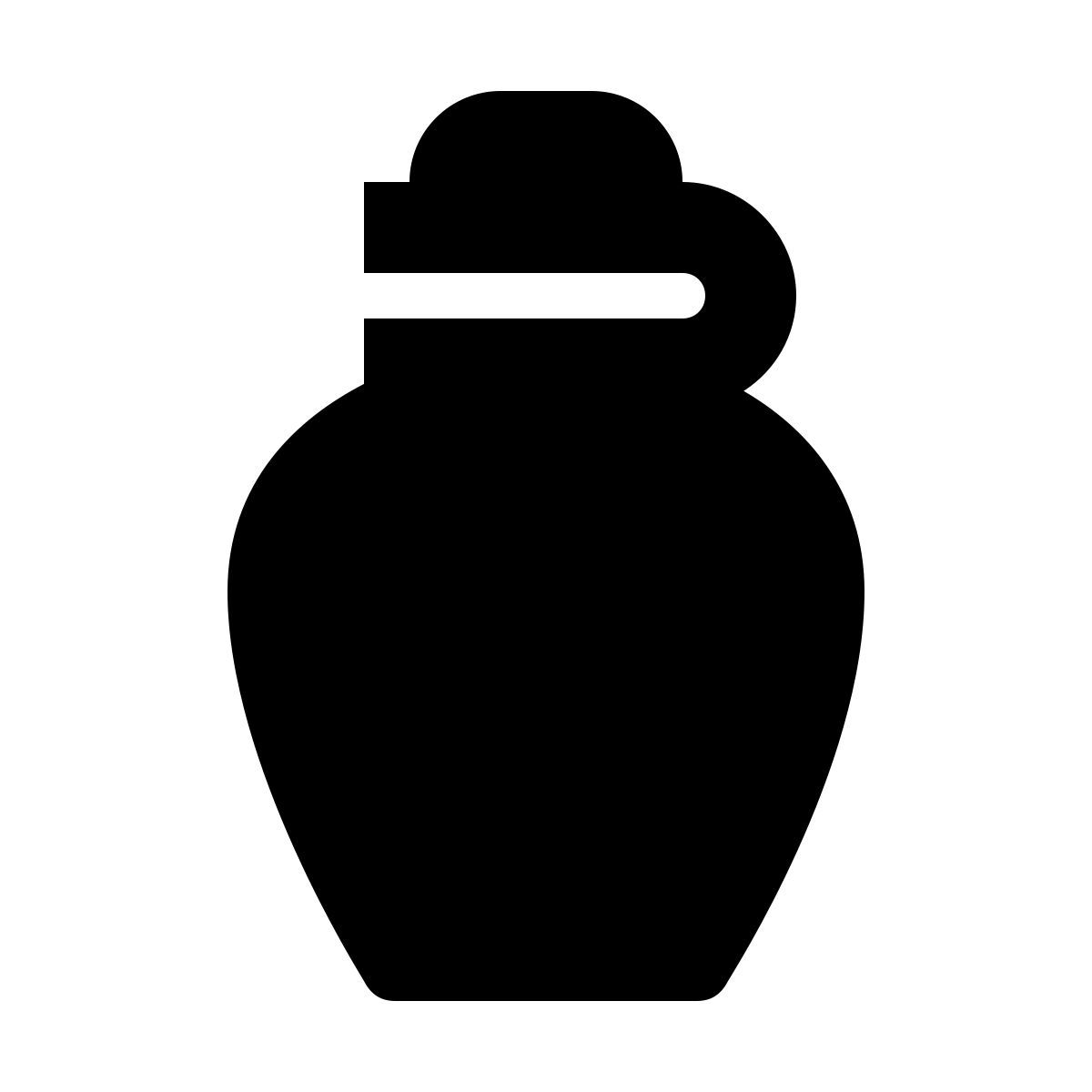 material filled style water bottle icon