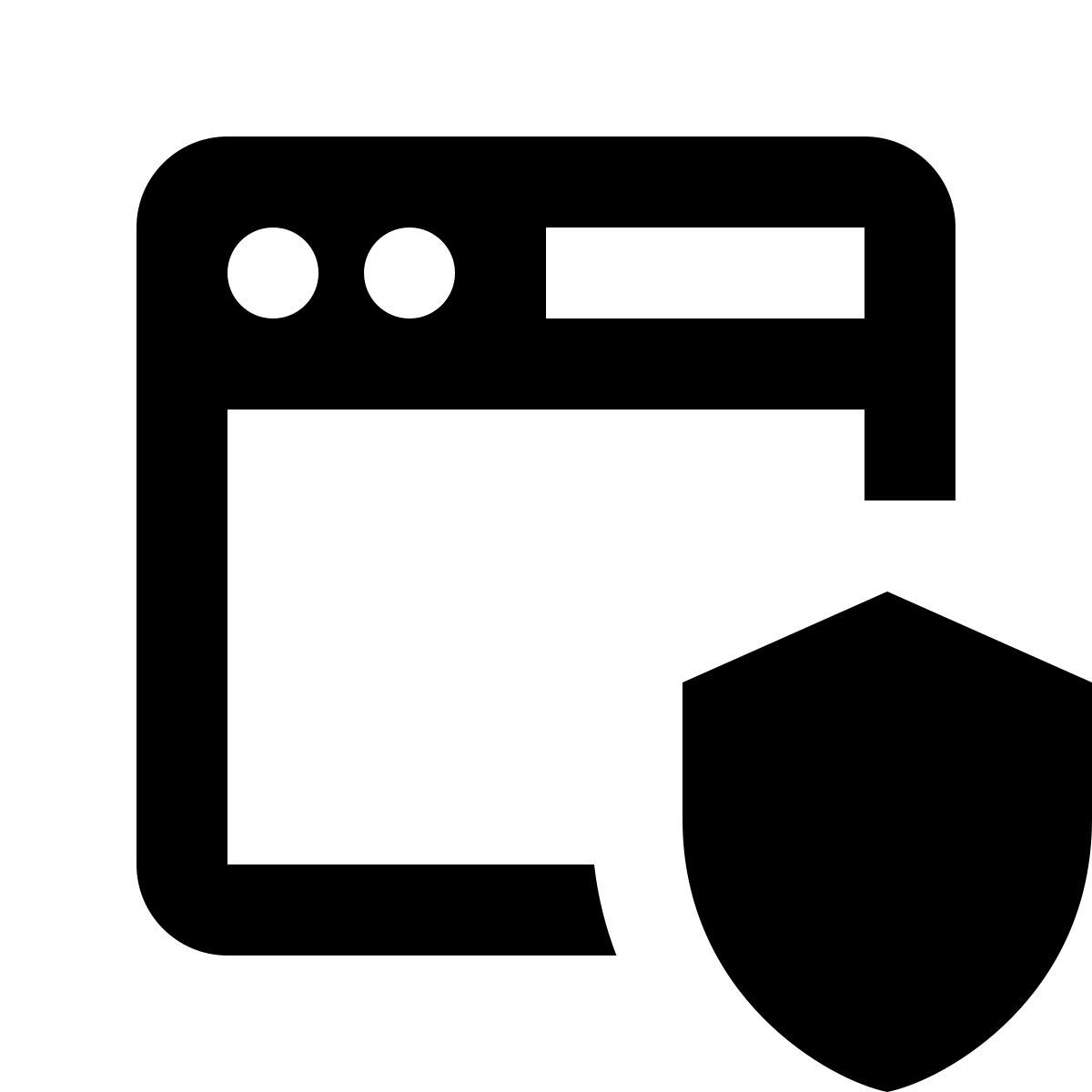 material filled style web application firewall icon