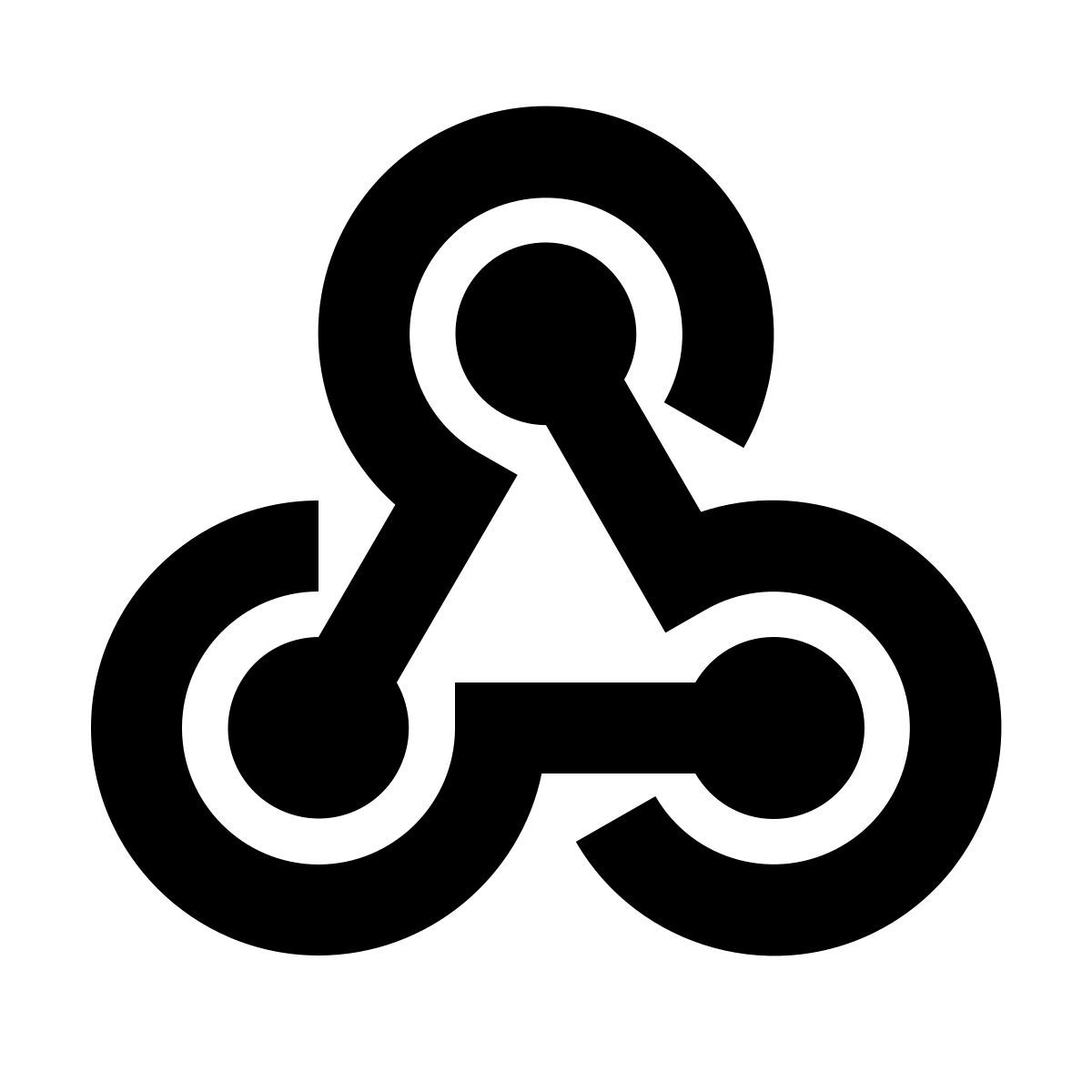 material filled style webhook icon