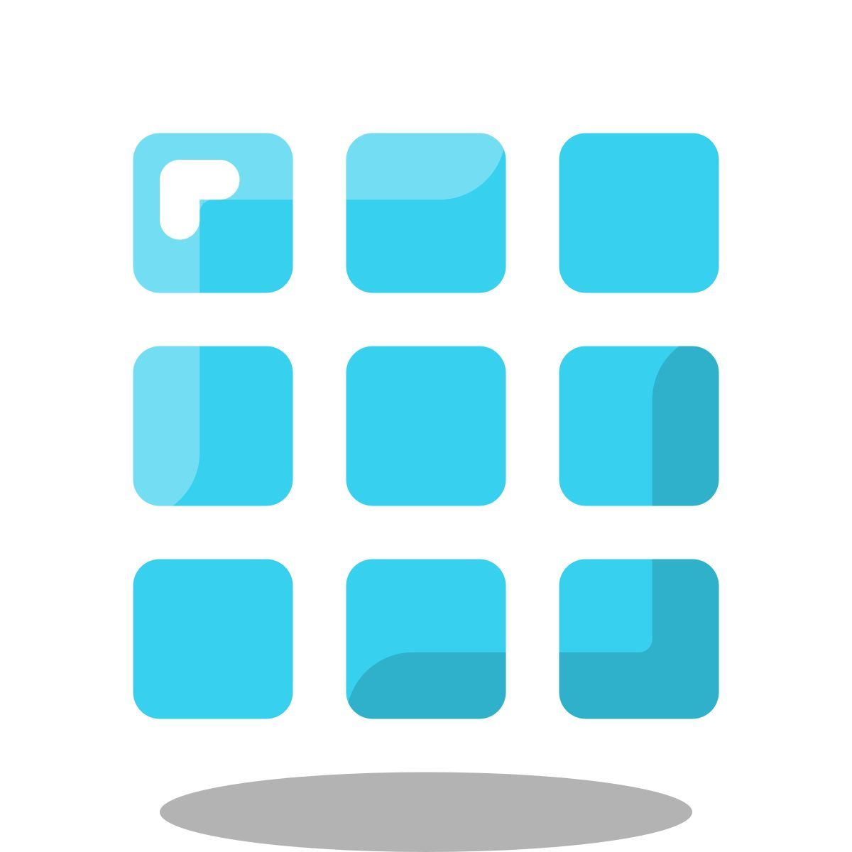 arcade style grid view icon