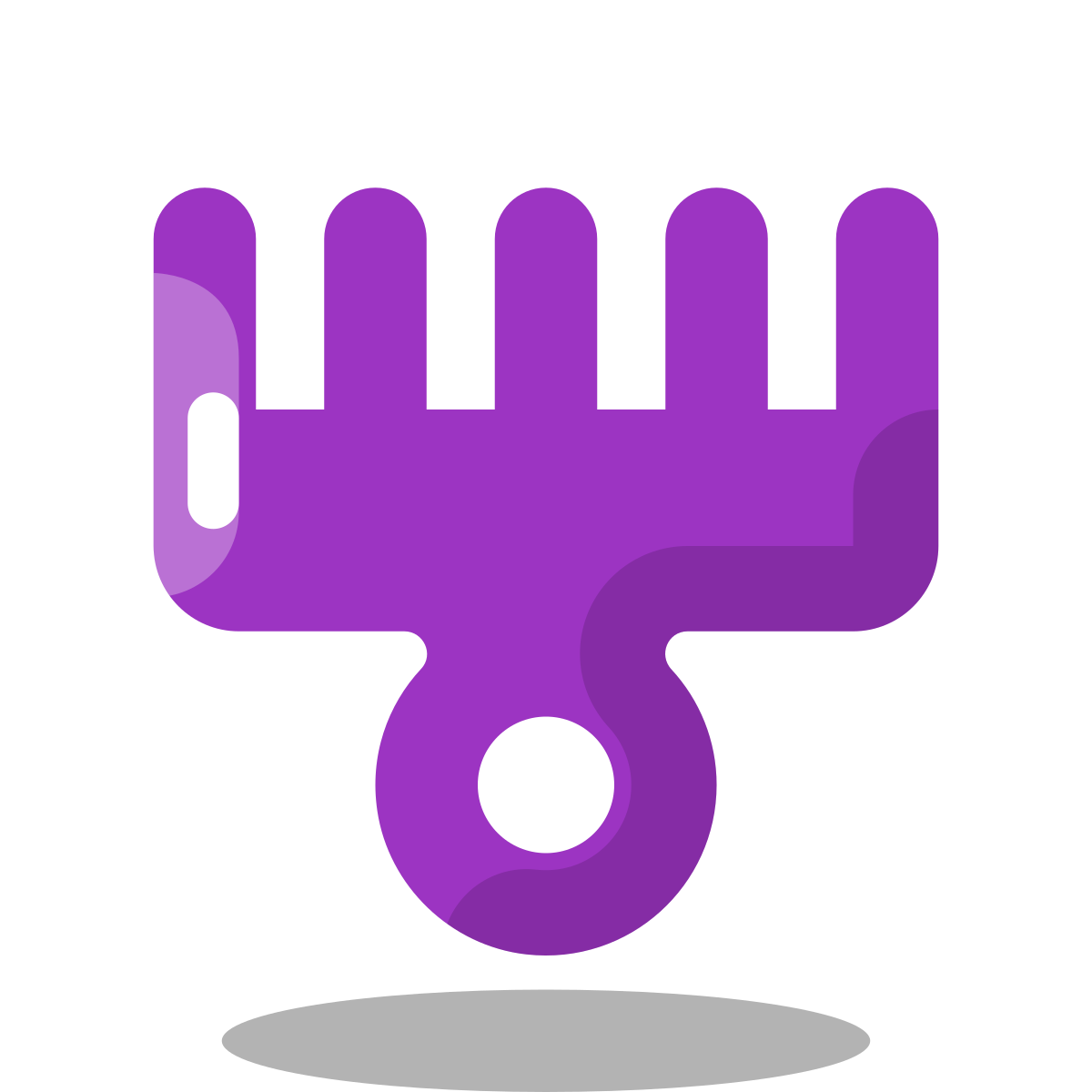 arcade style afro pick icon