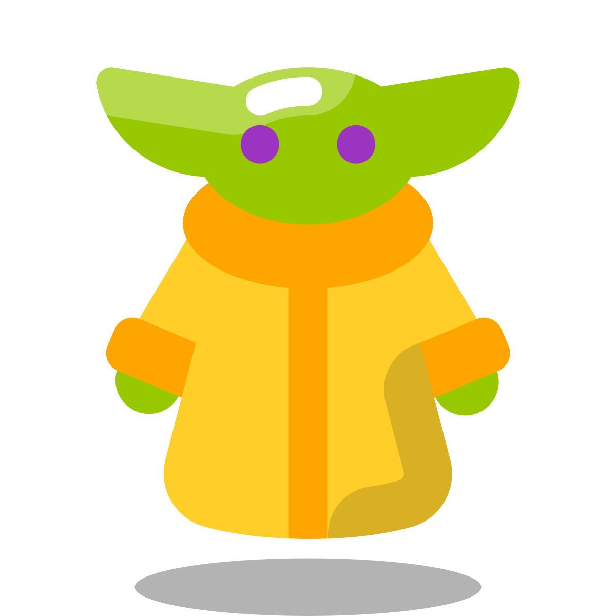 arcade style baby yoda icon