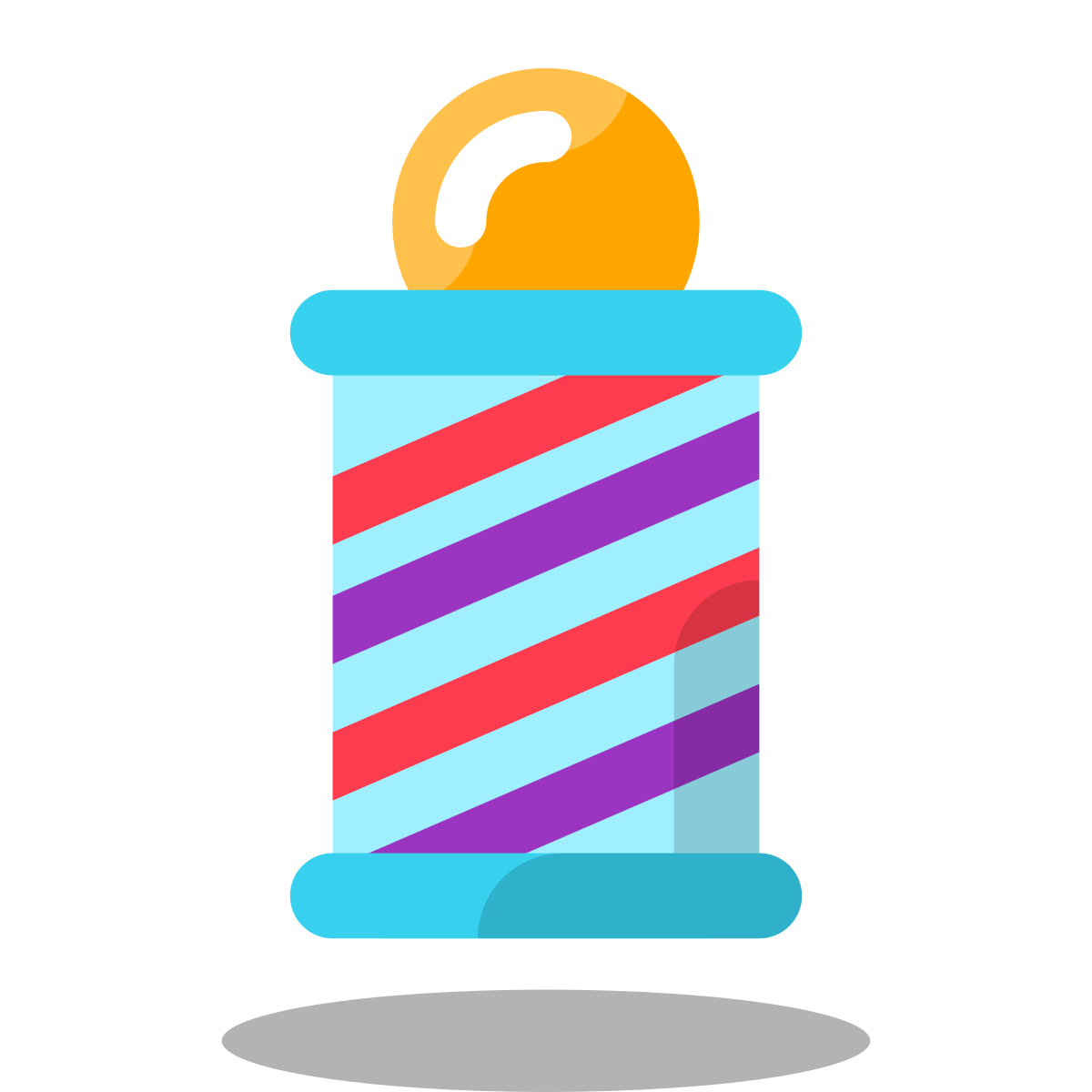 arcade style barber pole icon