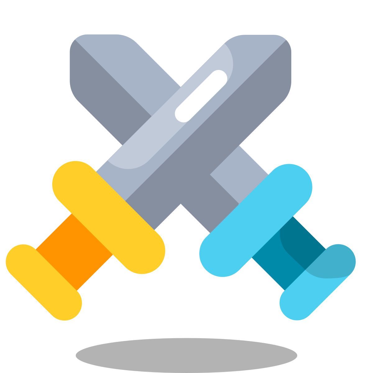 arcade style épées croisées icon