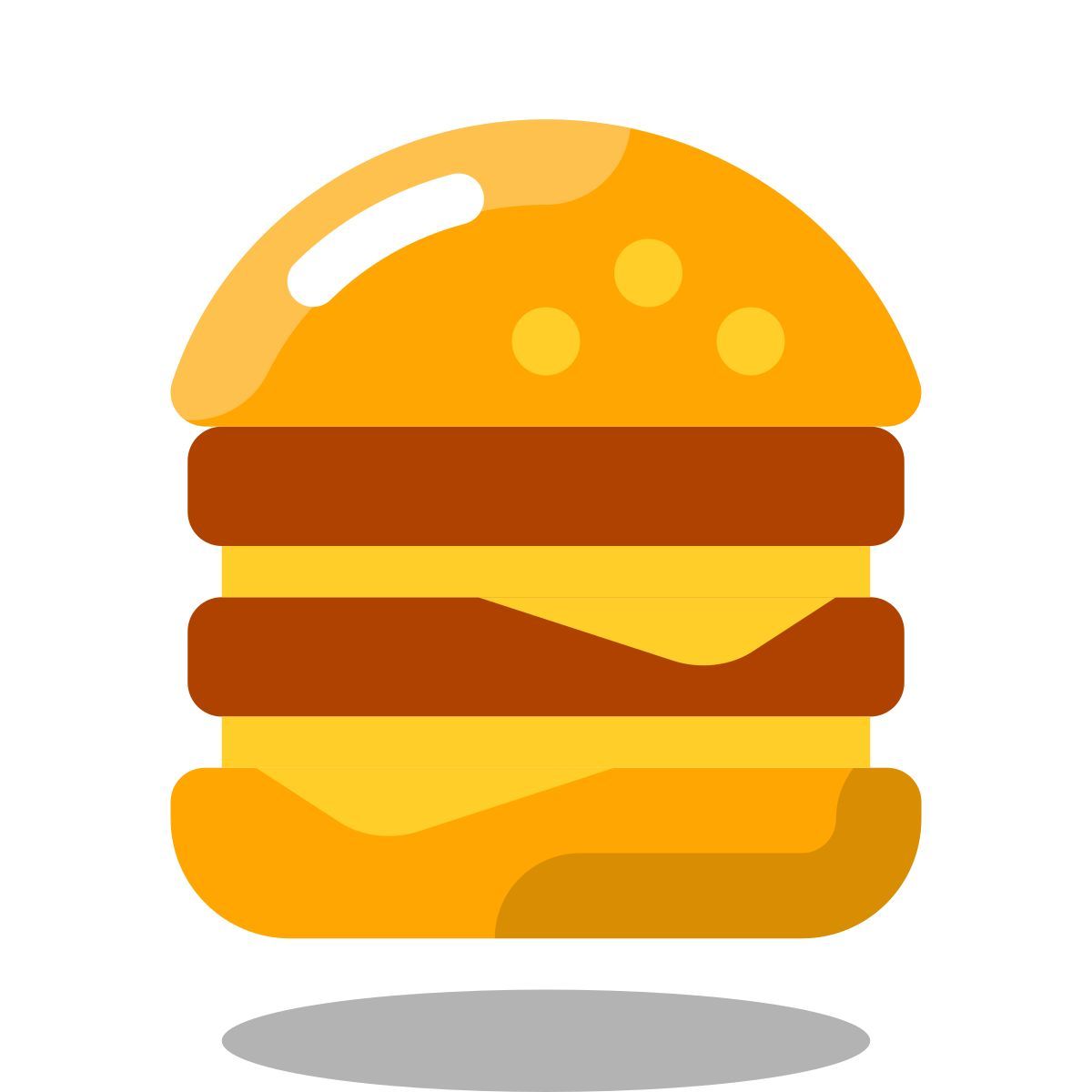 arcade style cheeseburger icon