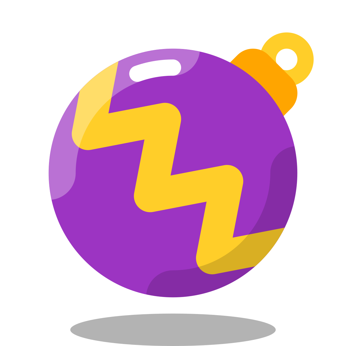 arcade style christmas ball icon