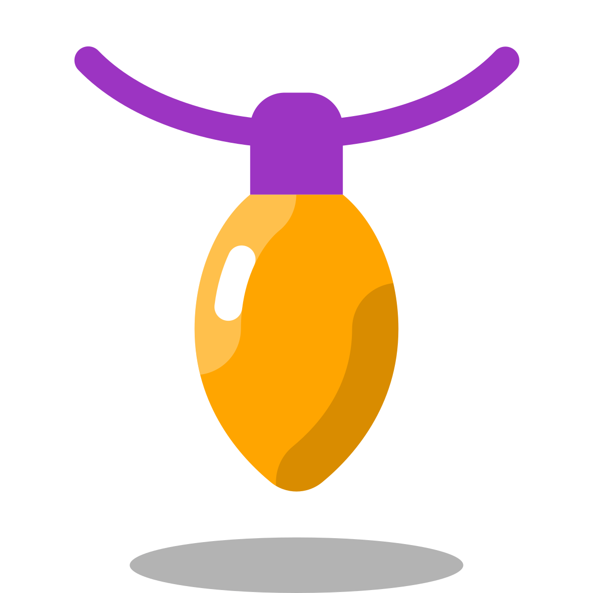 arcade style christmas bulb icon