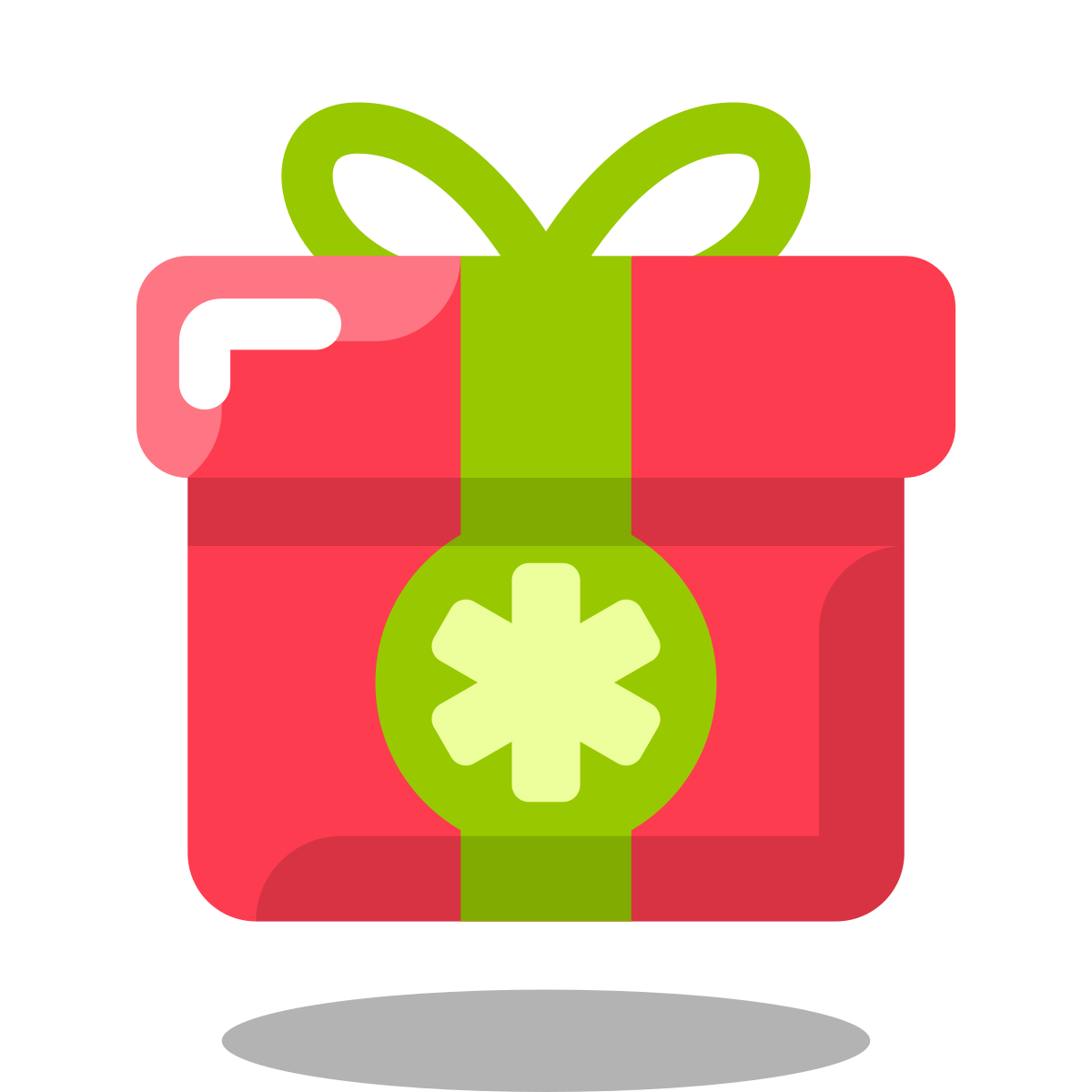 arcade style christmas gift icon