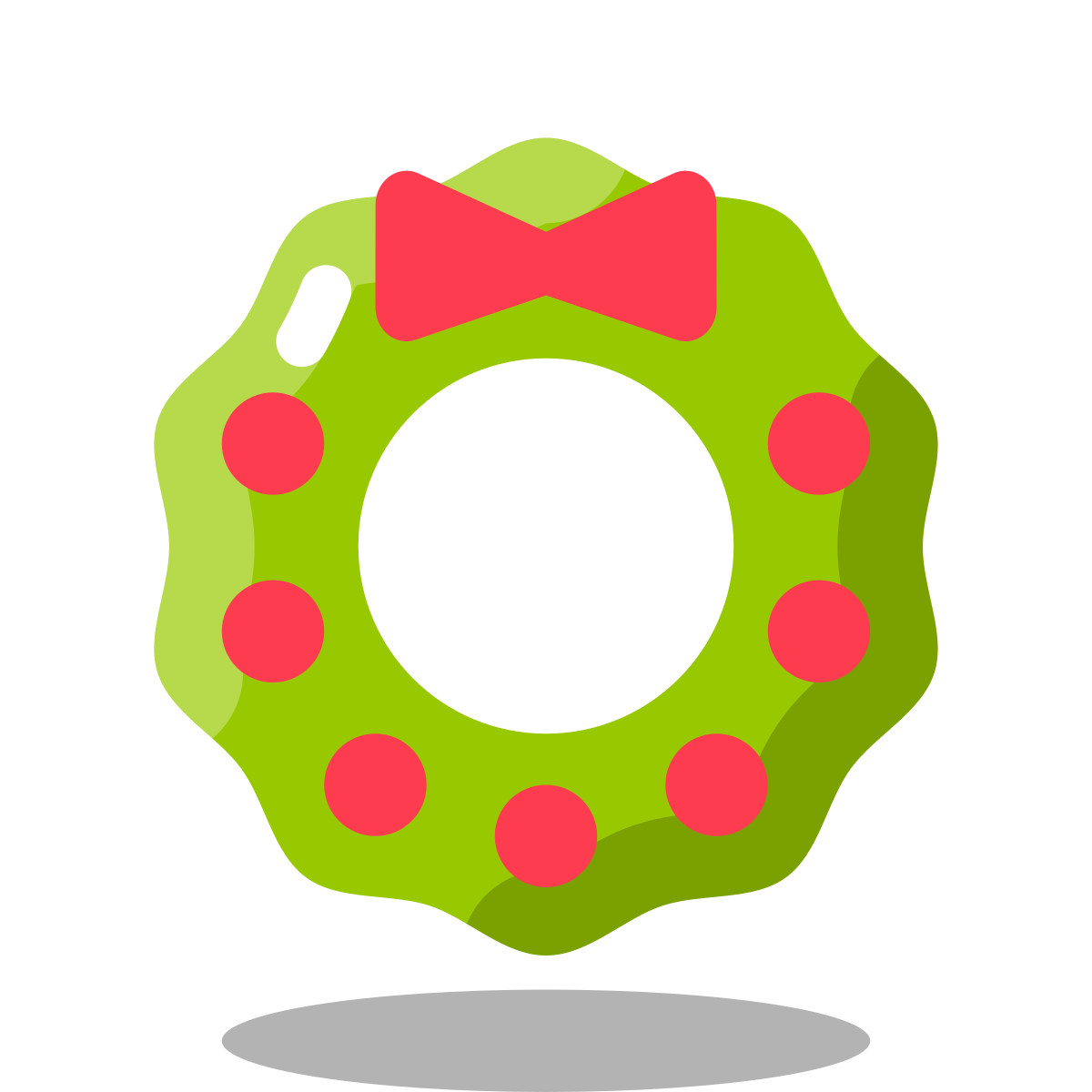 arcade style christmas wreath icon